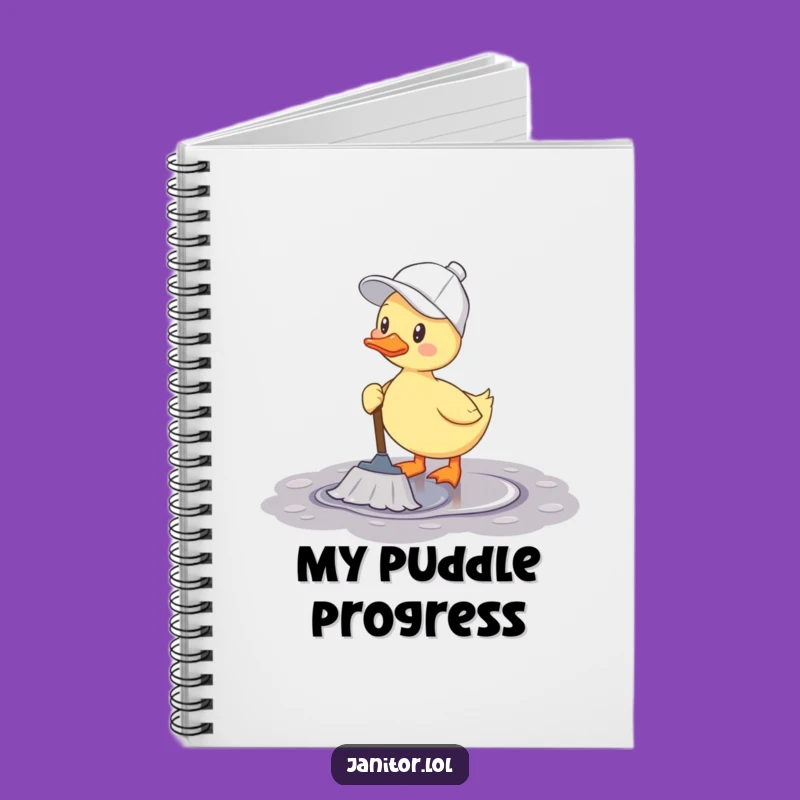 Funny Duck Mopping Notebook: Jot Down Ideas with Cheerful Humor